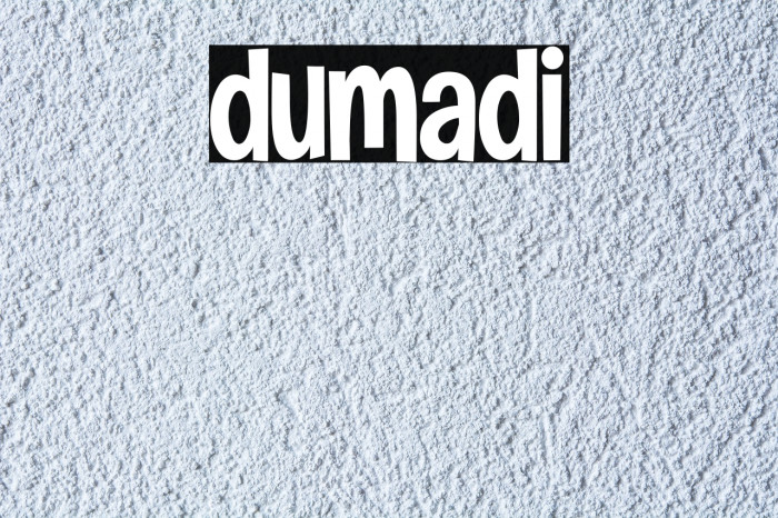 dumadi Font examples