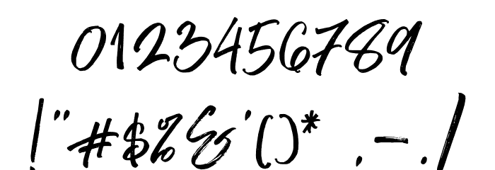 dust in the wood Font OTHER CHARS