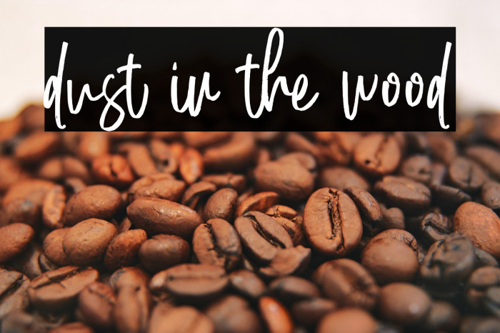 dust in the wood Example 3