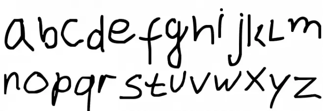 dustinhofont_beta Font LOWERCASE