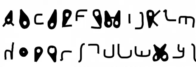 duyo フォント 大文字