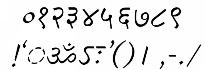 DV-TTSurekh Italic Schriftart Anderer Schreiben