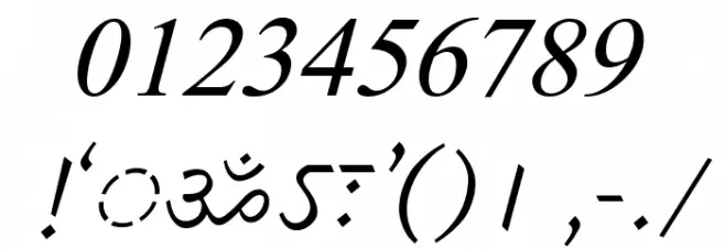 DV-TTSurekhEN-Italic Schriftart Anderer Schreiben
