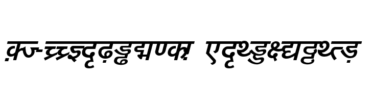 DV-TTYogeshEN BoldItalic फ़ॉन्ट