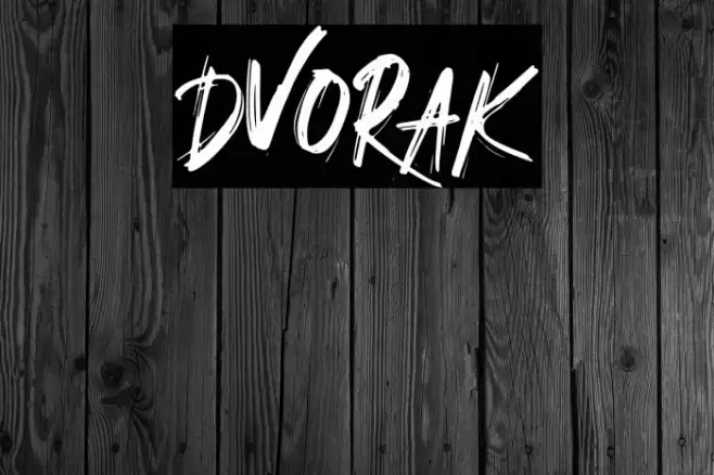 DVORAK Font examples