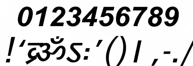 DV_Divyae Bold Italic Font OTHER CHARS