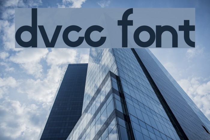 dvcc Font examples