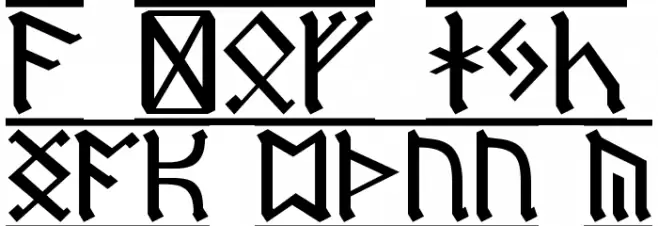 Dwarf Runes 1 Font Litere mari