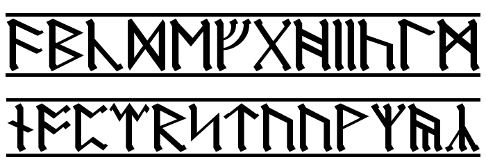 Dwarf Runes 1 Font LOWERCASE