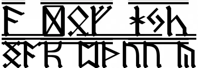Dwarf Runes 2 Polices MAJUSCULES