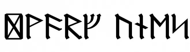 Dwarf Runes  フリーフォントのダウンロード