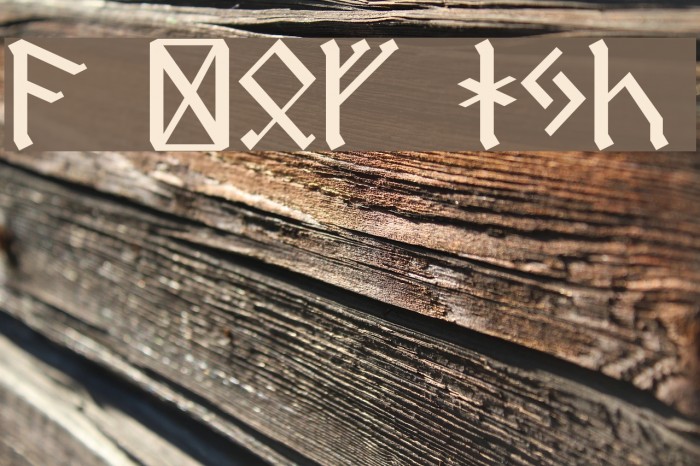 Dwarf Runes Font examples