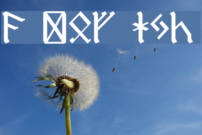 Dwarf Runes Font examples
