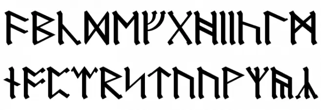 Dwarf Runes Font LOWERCASE