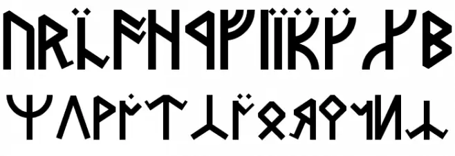 Dwarven Runes Polices MAJUSCULES