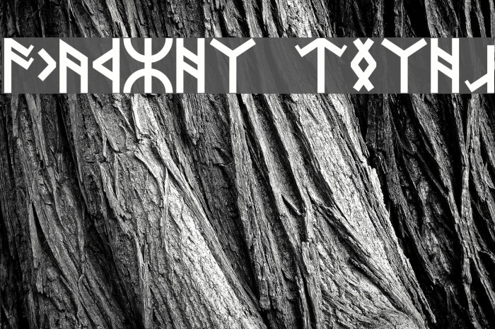 Dwarven Runes Font examples