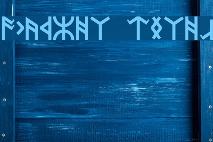 Dwarven Runes Font examples