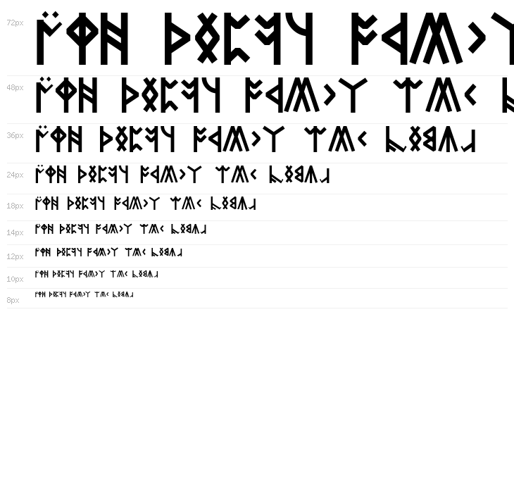 Dwarven Runes Waterfall