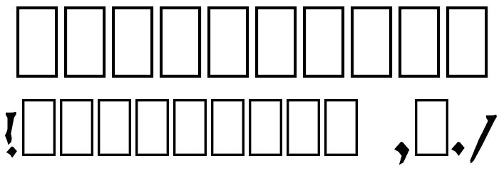 Dwarven Stonecraft Font OTHER CHARS