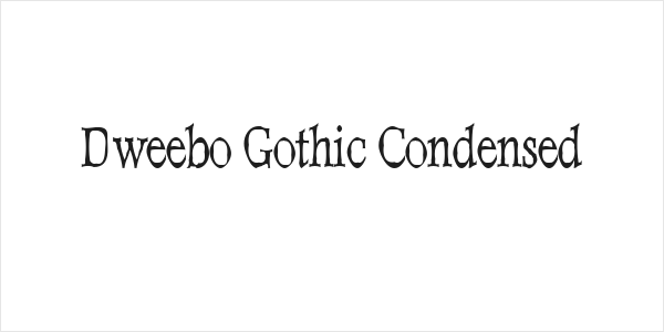 Dweebo Gothic Condensed Logo