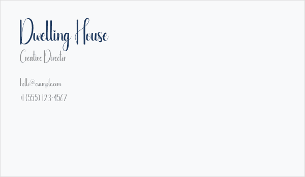 Dwelling House Business Card