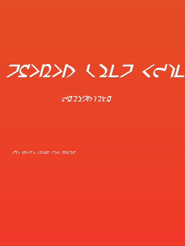 Dwemer Bold Italic Poster