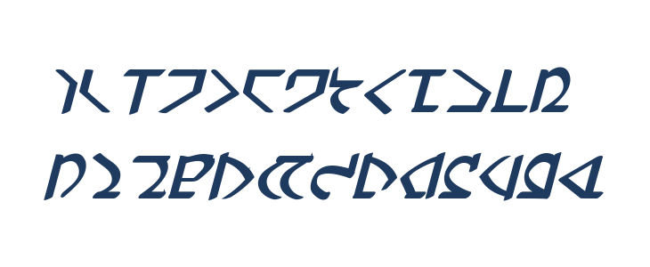 Dwemer Bold Italic Lowercase