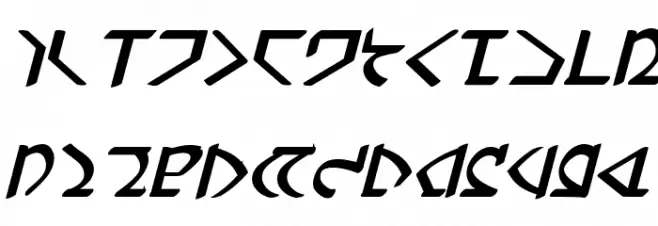Dwemer Bold Italic Fuentes MINÚSCULAS
