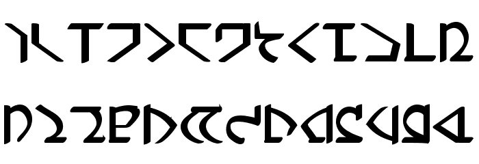 Dwemer Bold Font LOWERCASE