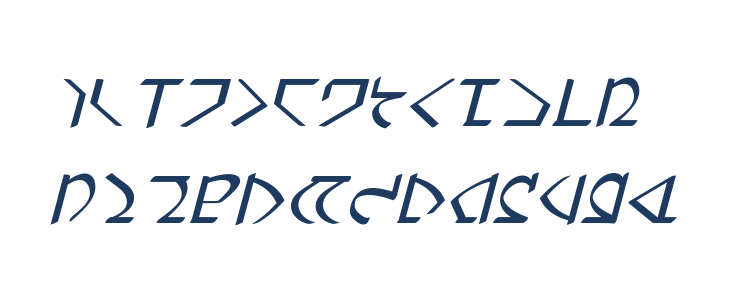 Dwemer Italic Lowercase