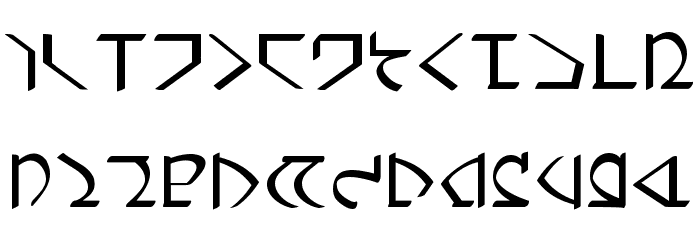 Dwemer Font LOWERCASE