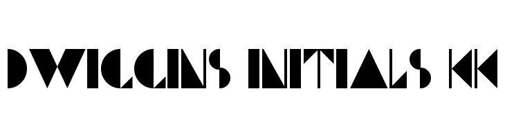 Dwiggins Initials KK  Free Fonts Download