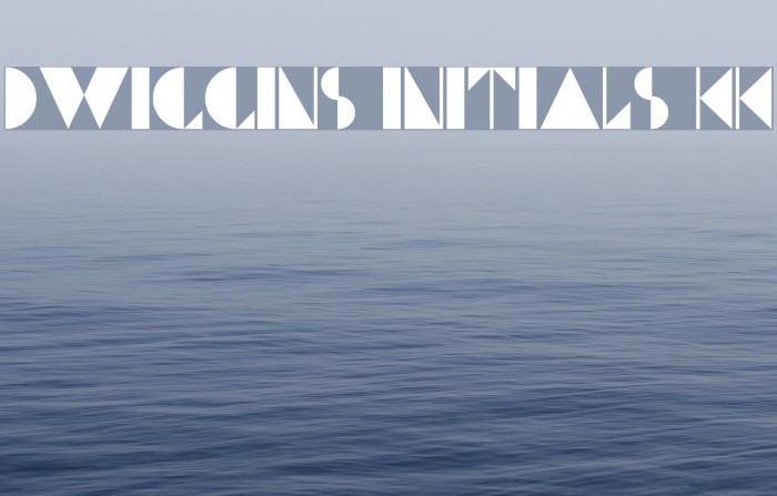 Dwiggins Initials KK Example 1