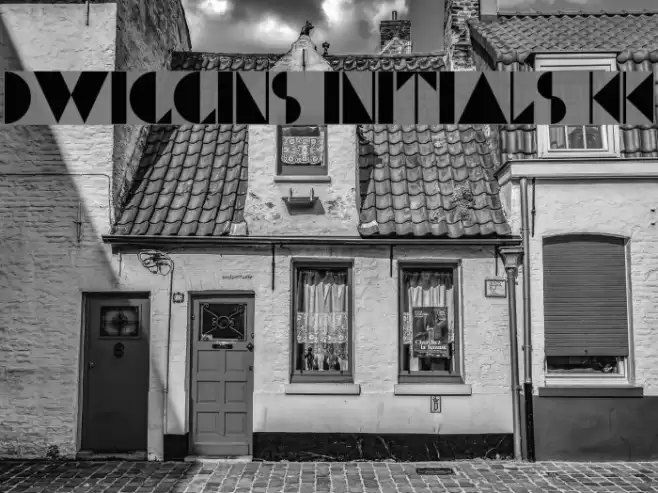 Dwiggins Initials KK Font examples