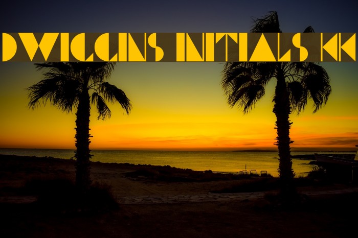 Dwiggins Initials KK Example 3