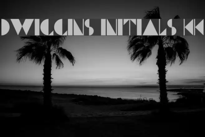 Dwiggins Initials KK Font examples