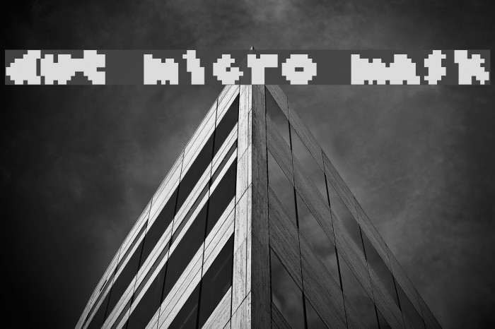 dwt Micro Mask Font examples