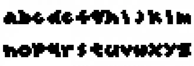 dwt Micro Mask Font LOWERCASE