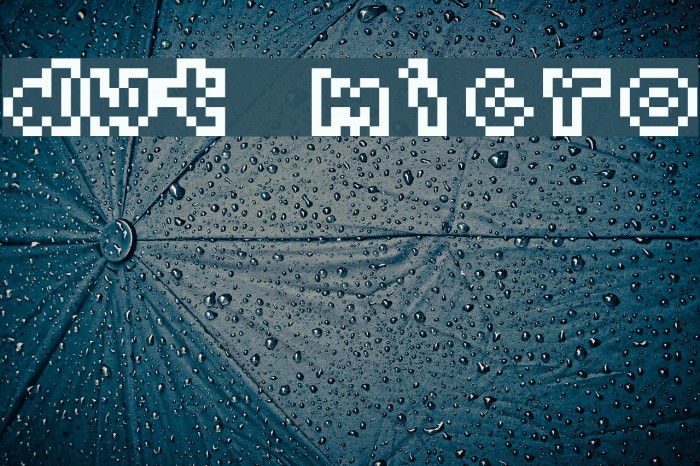 dwt Micro Font examples