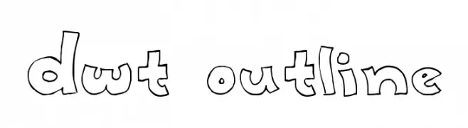 dwt Outline  Скачать бесплатные шрифты