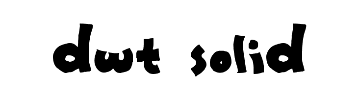 dwt Solid  Frei Schriftart Herunterladen