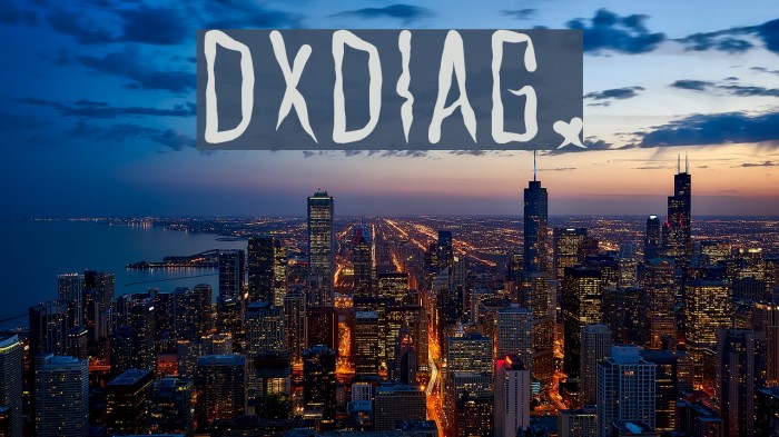 DXDIAG. フォント examples