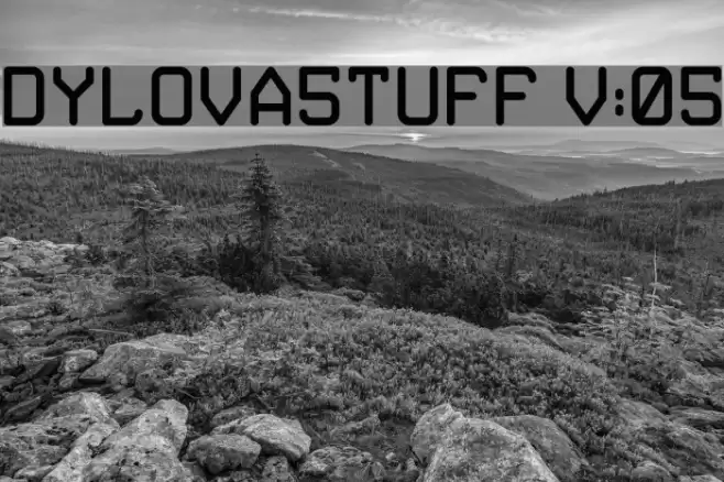 DYLOVA5TUFF V:05 Font examples