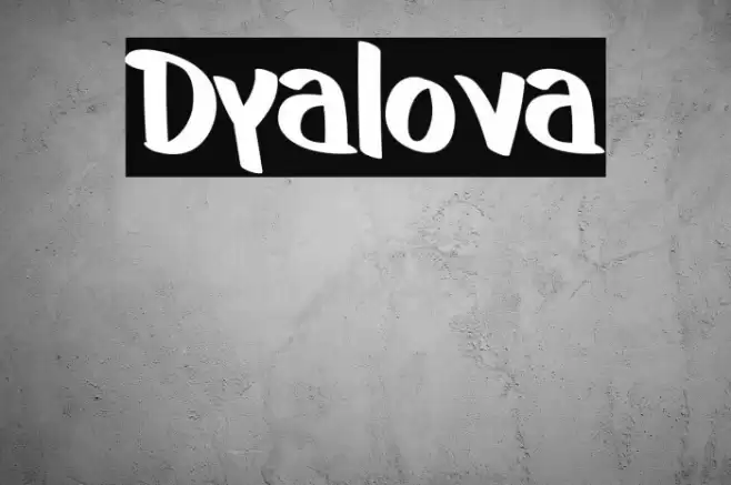 Dyalova Font examples