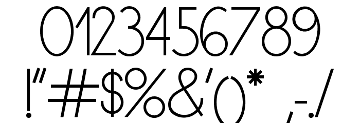 Dyane Regular Font OTHER CHARS