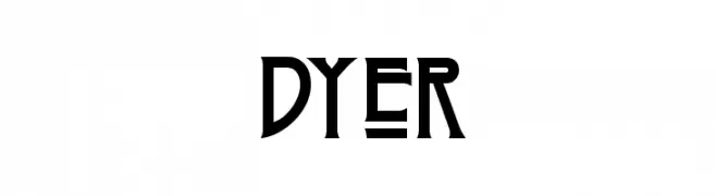 Dyer  Скачать бесплатные шрифты