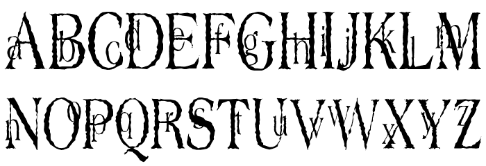Dyers Eve Font LOWERCASE