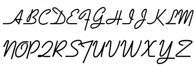 DymaxionScript خط أحرف كبيرة