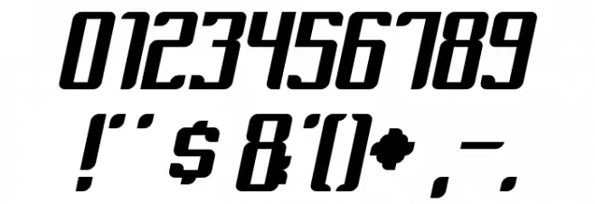 Dymeda Italic Font OTHER CHARS