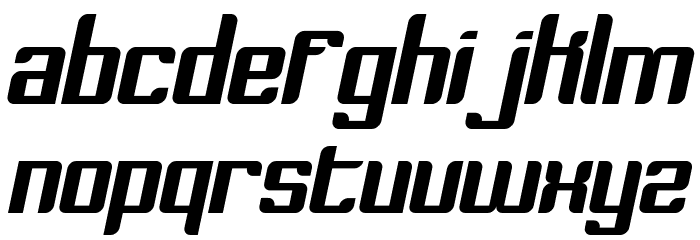 Dymeda Italic Font LOWERCASE